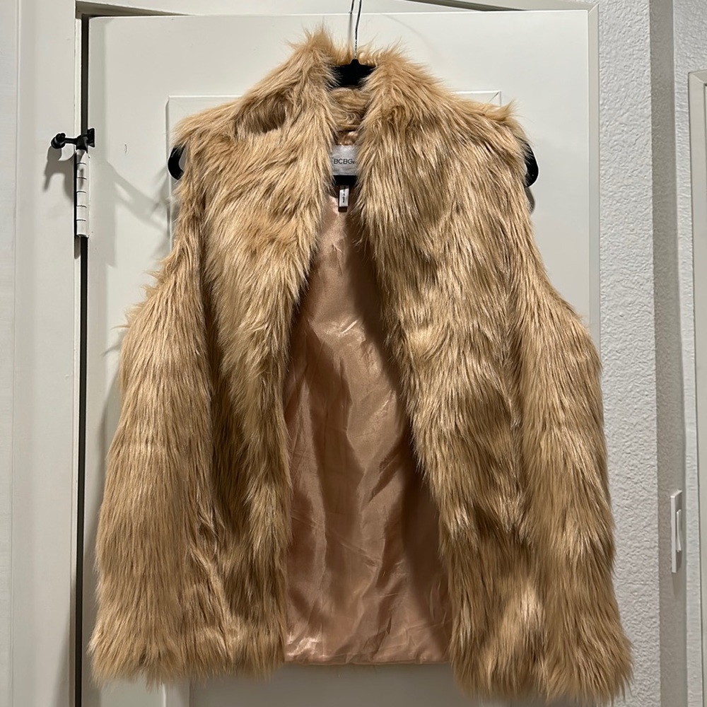 BCBG Generation Fake Fur Vest